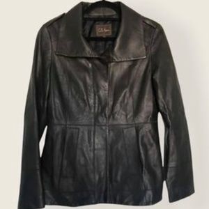 Cole Haan Deep Brown Leather Jacket